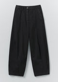 Sculpted Organic Cotton Twill Trousers | Slate