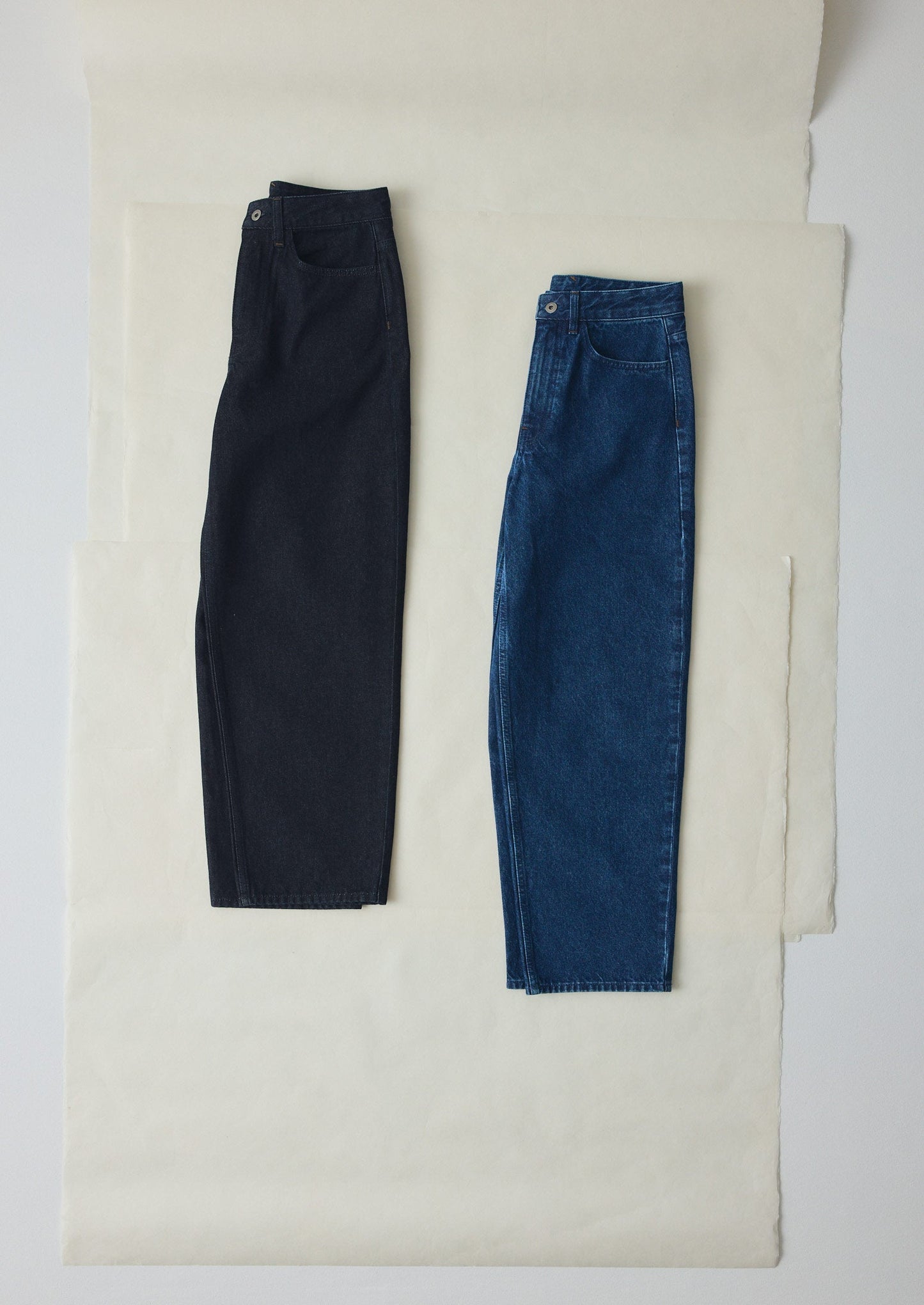 Indigo Denim Tapered Trousers | Indigo