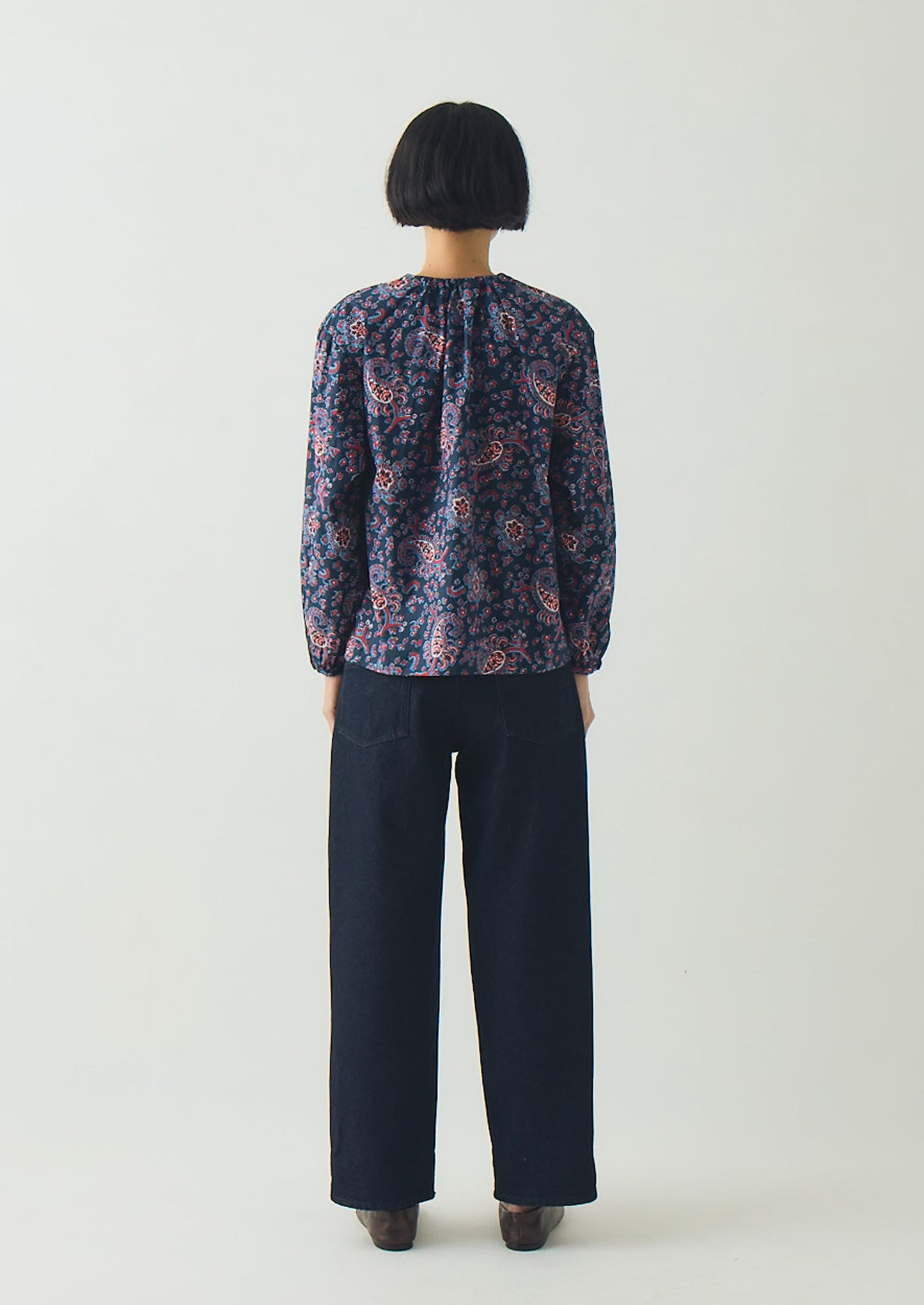 Provencal Paisley Print Cotton Poplin Shirt | Provencal Blue