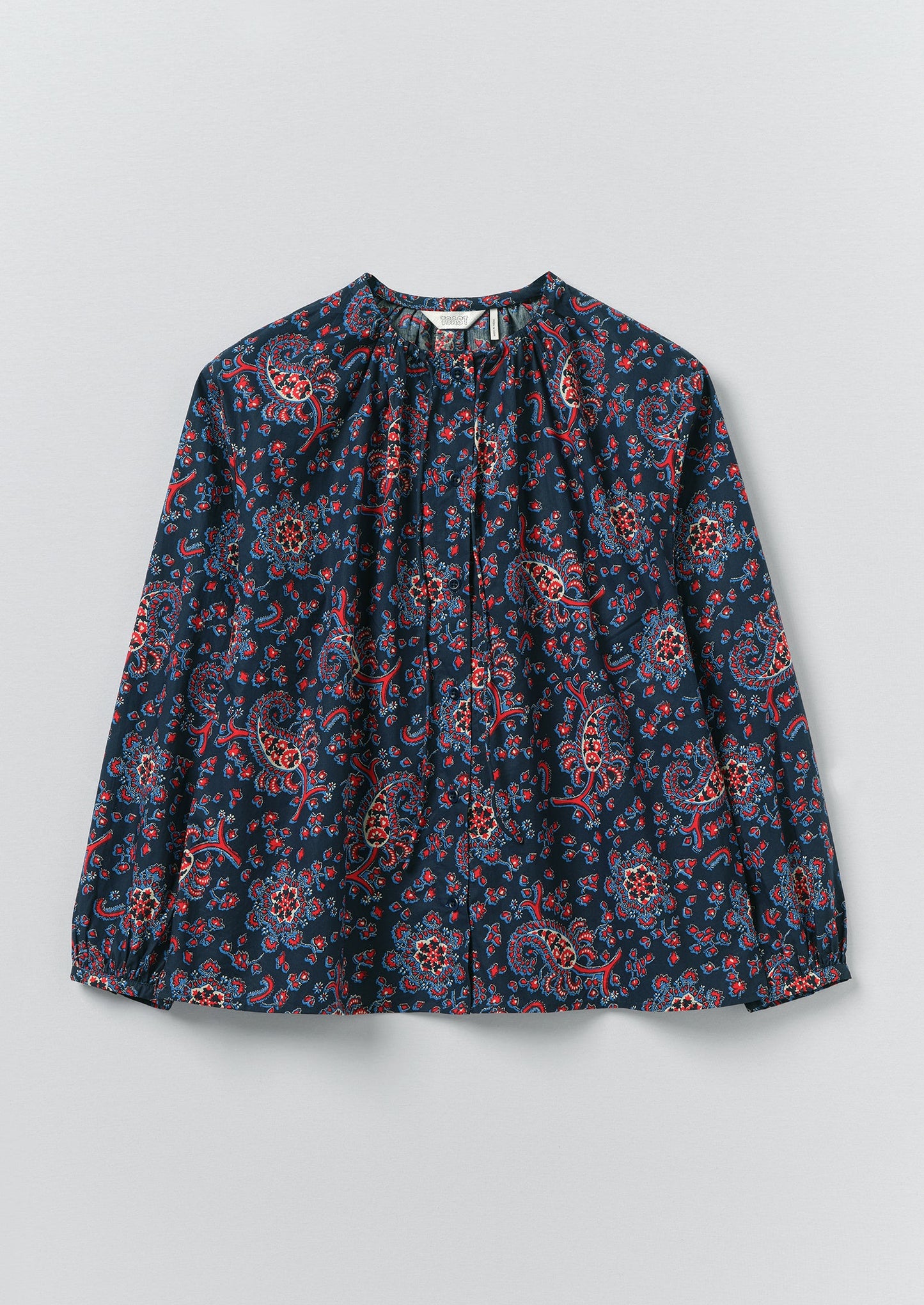Provencal Paisley Print Cotton Poplin Shirt | Provencal Blue