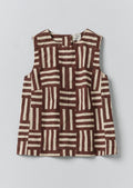 Patchwork Stripe Block Print Top | Sable