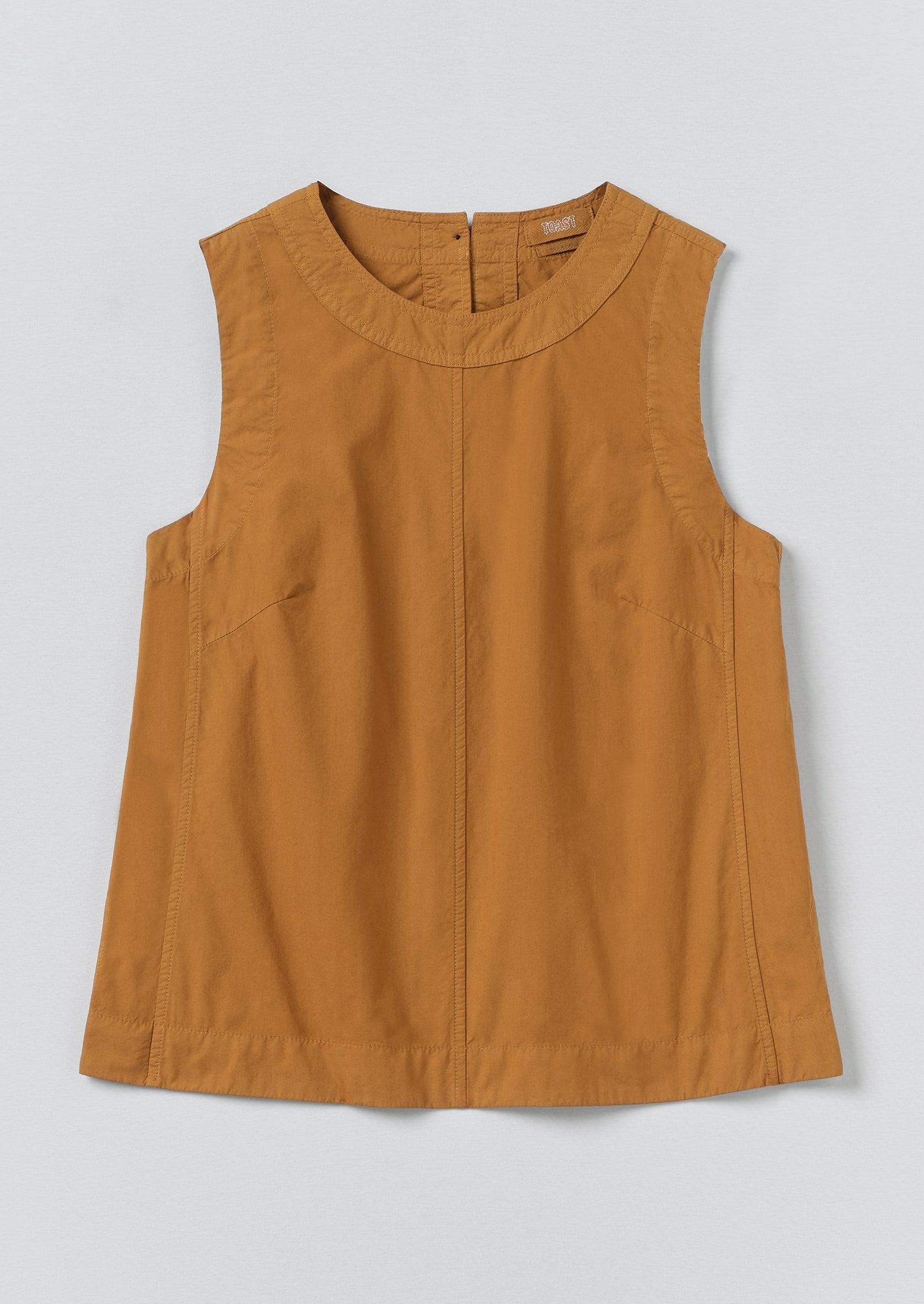Panelled Garment Dyed Sleeveless Top | Dhal