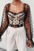 Chloe Top - Black Spot