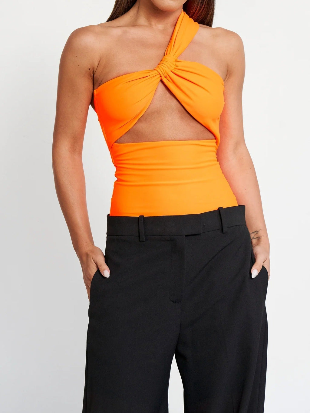Lana Bodysuit - Neon Orange