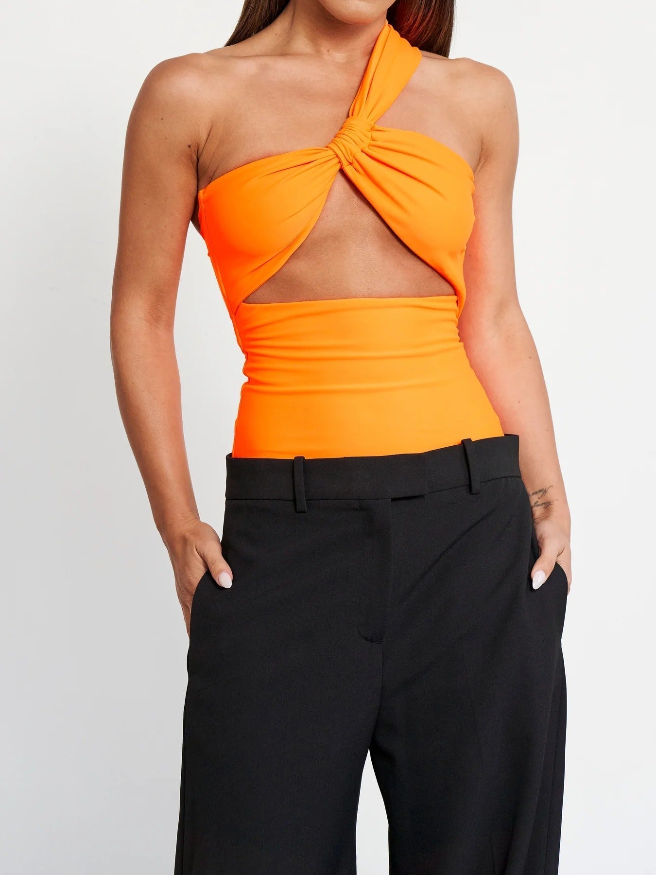 Lana Bodysuit - Neon Orange