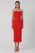 Danna Dress - Cherry Red