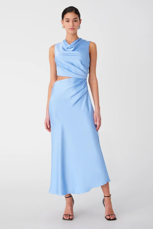 Misha Amadeus Midi Dress - Hydrangea Blue