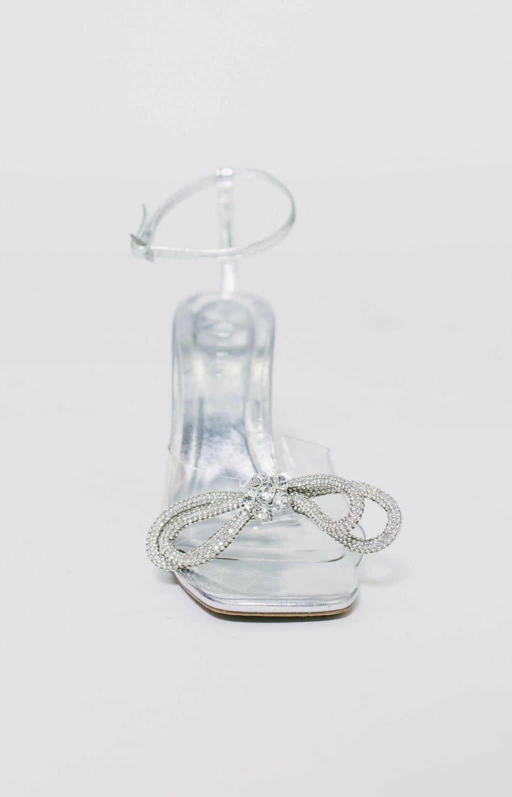 Elarni Heels - Clear/Silver