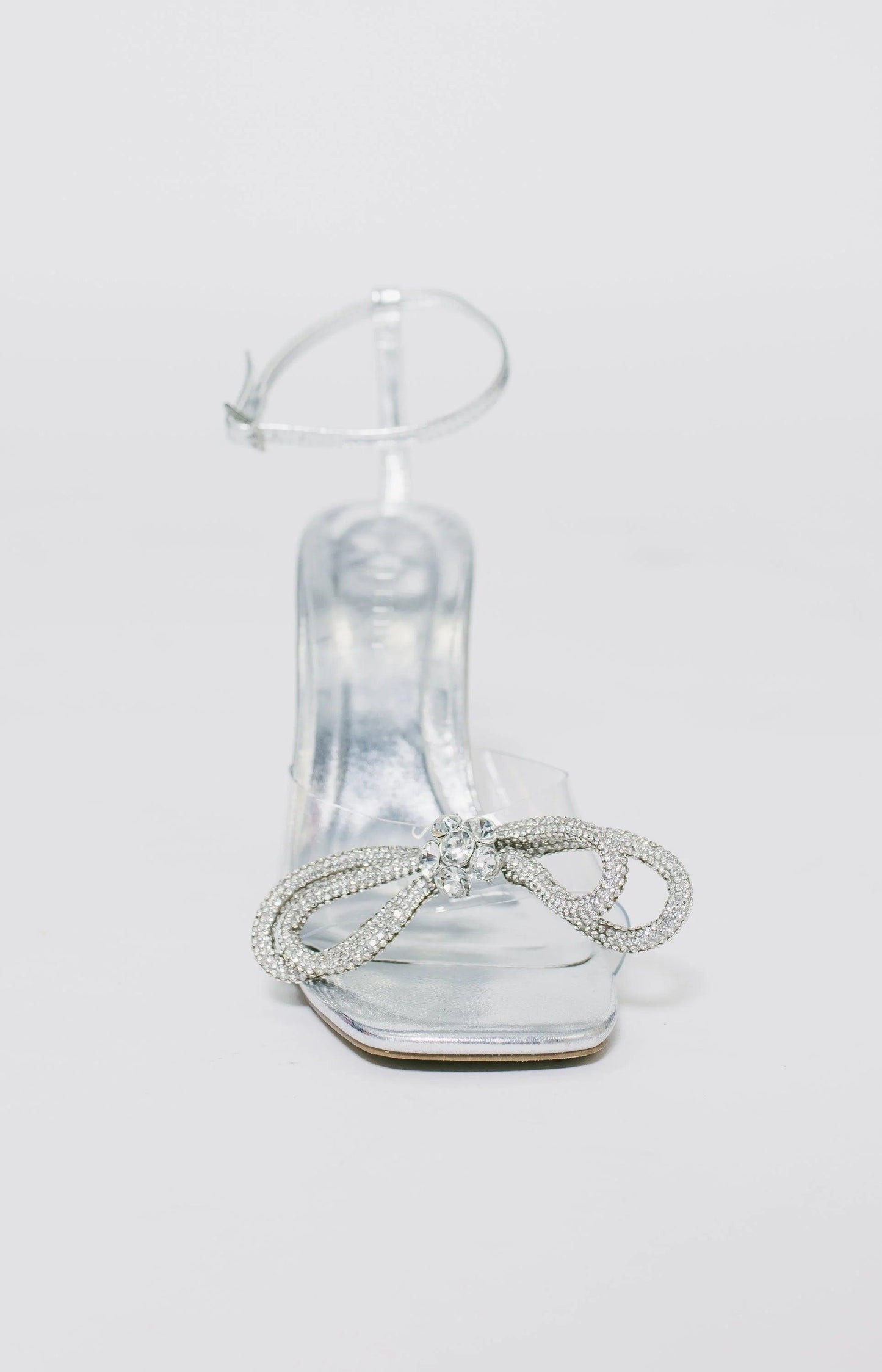 Elarni Heels - Clear/Silver