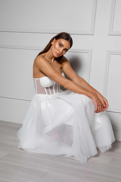 Gabriella Dress - White