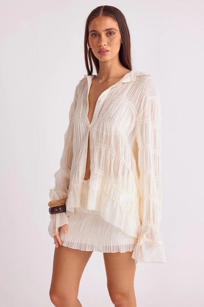 La Louisiane Mini Skirt - Shell