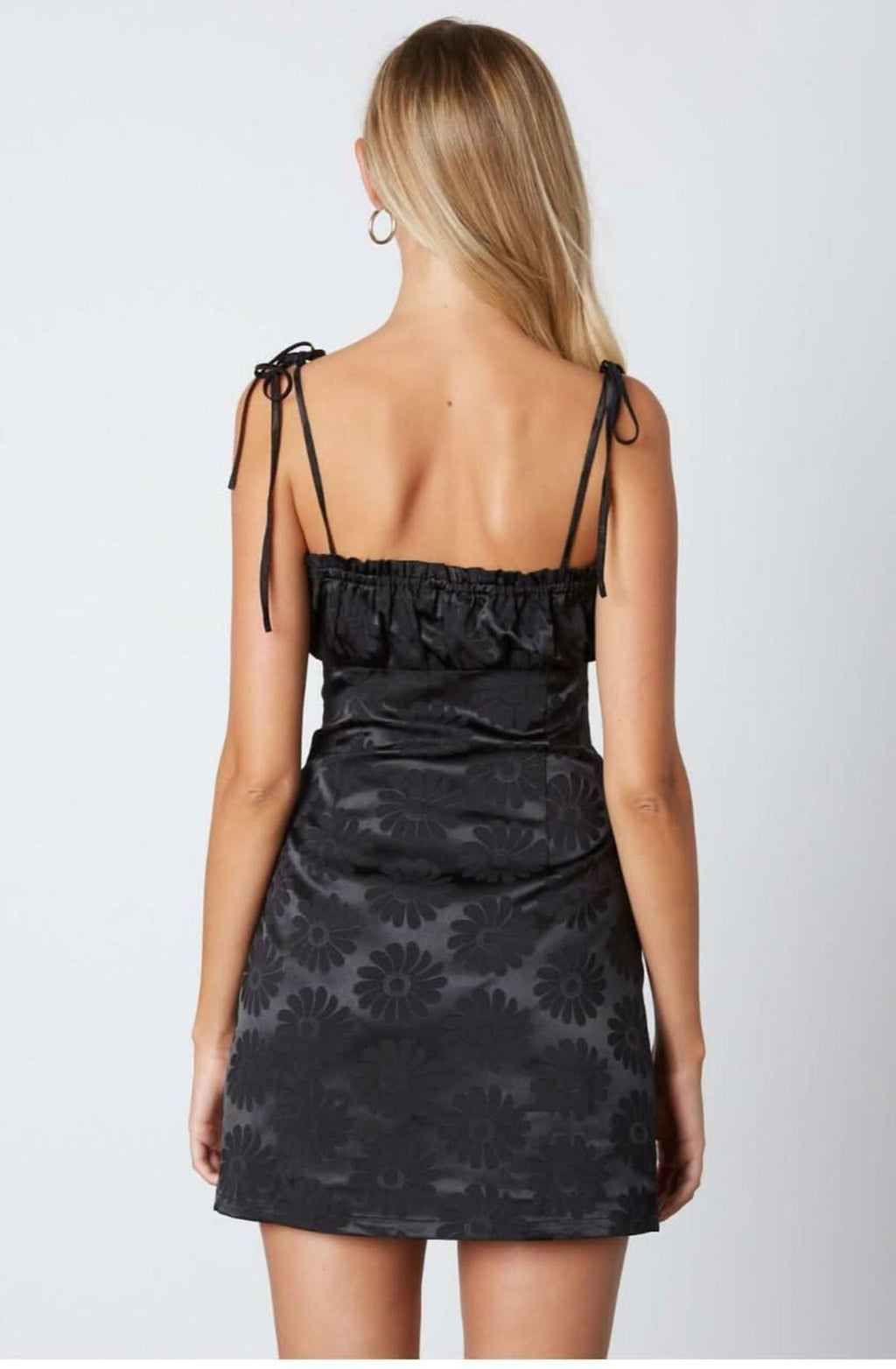 Newest Obsession Black Floral Print Mini Dress