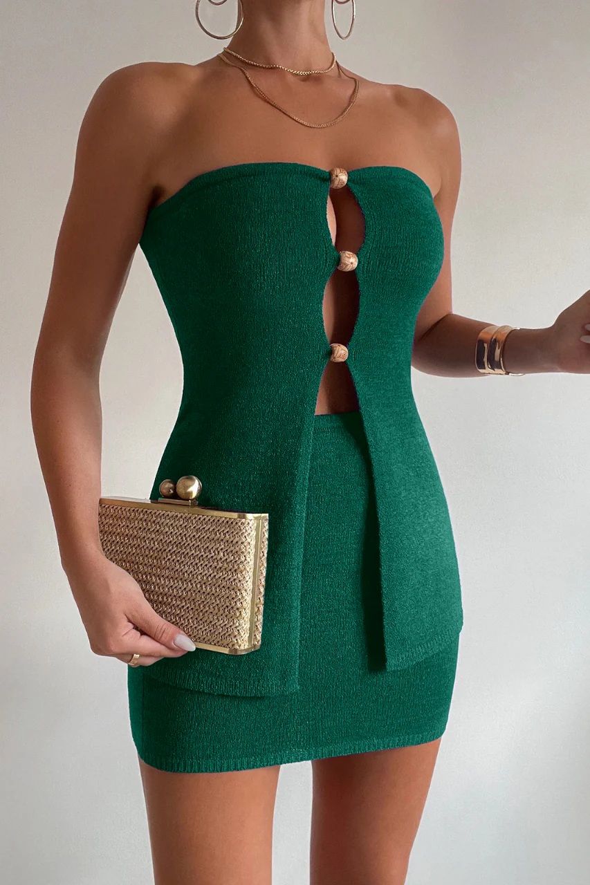 Nellie Mini Skirt - Emerald