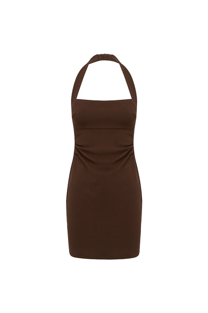 Franca Mini Dress - Bitter Chocolate