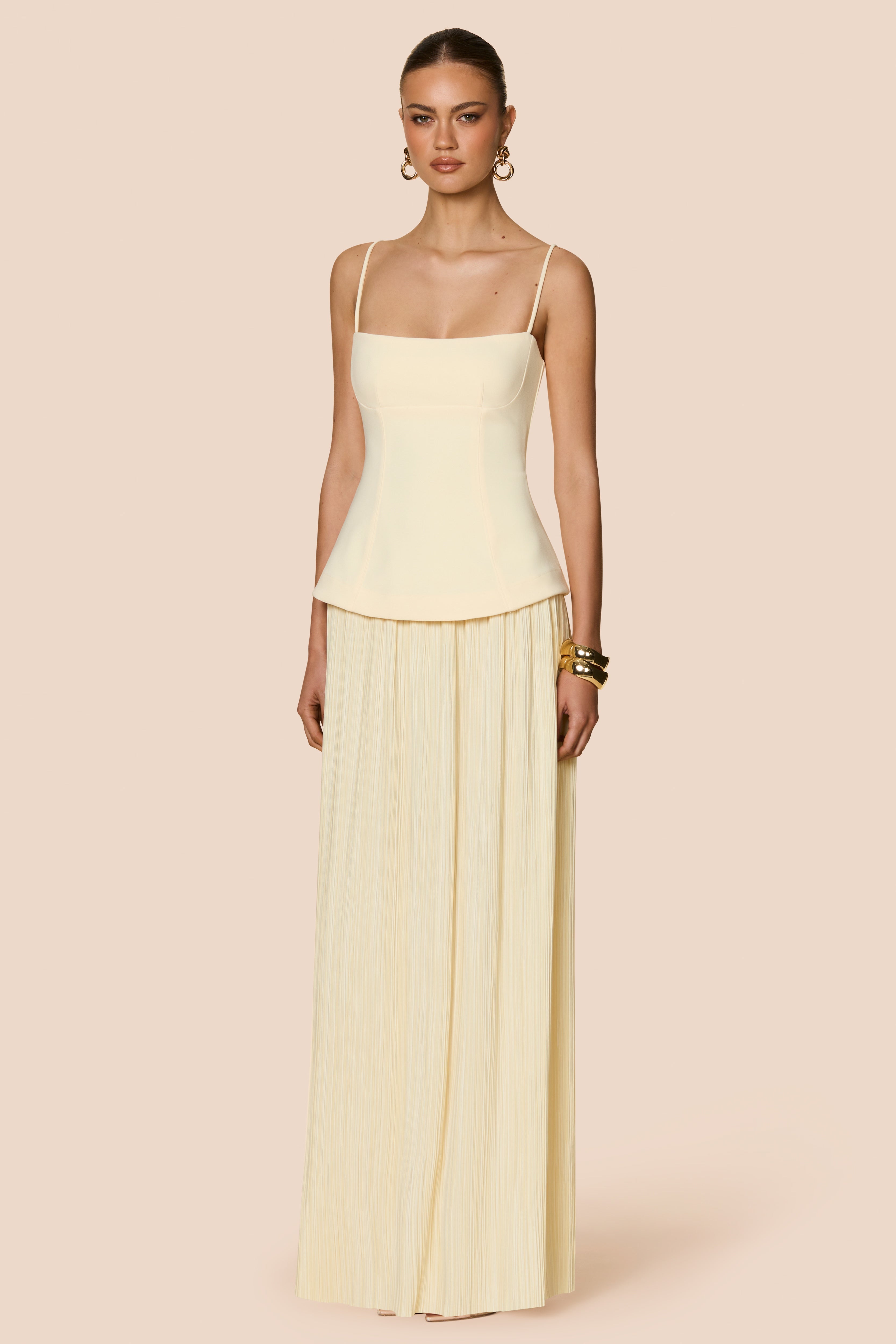 Nookie Darling Maxi Dress - Lemon