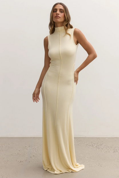 Mae Maxi Dress - Lemon