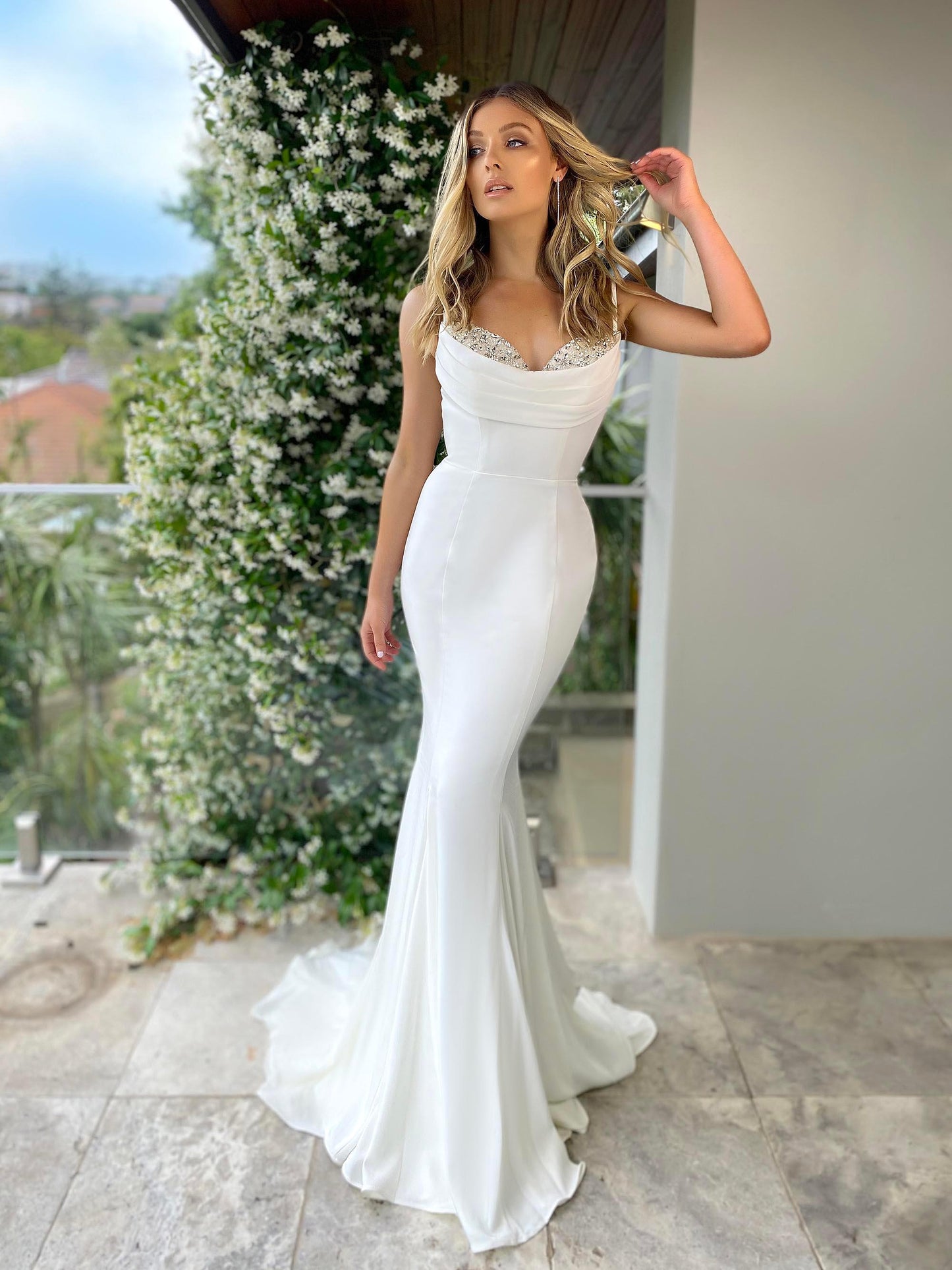 Jadore JX5016 Gown - Ivory