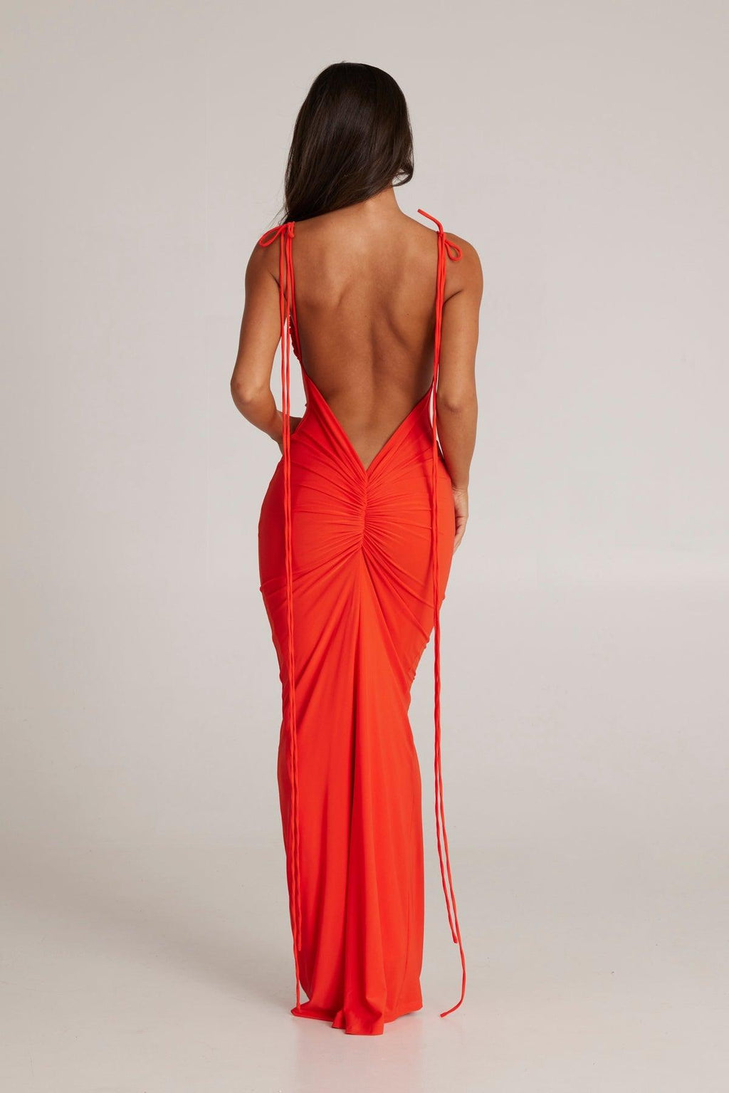 Jiani Gown - Tangerine