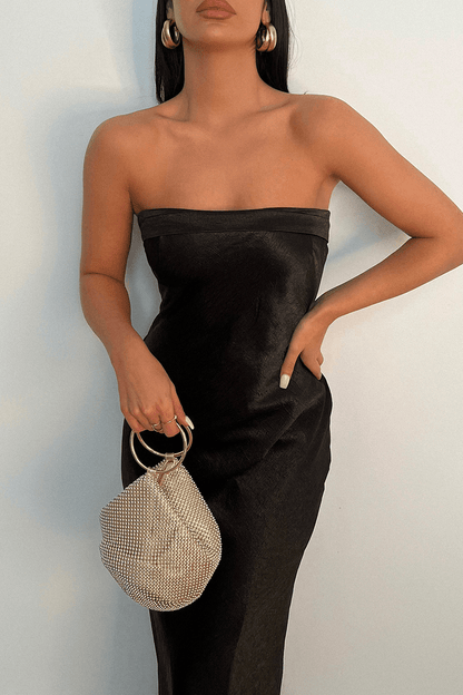 Leyla Slip Dress - Black