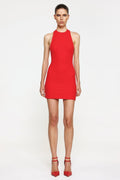 Loren Mini Dress - Cherry Red