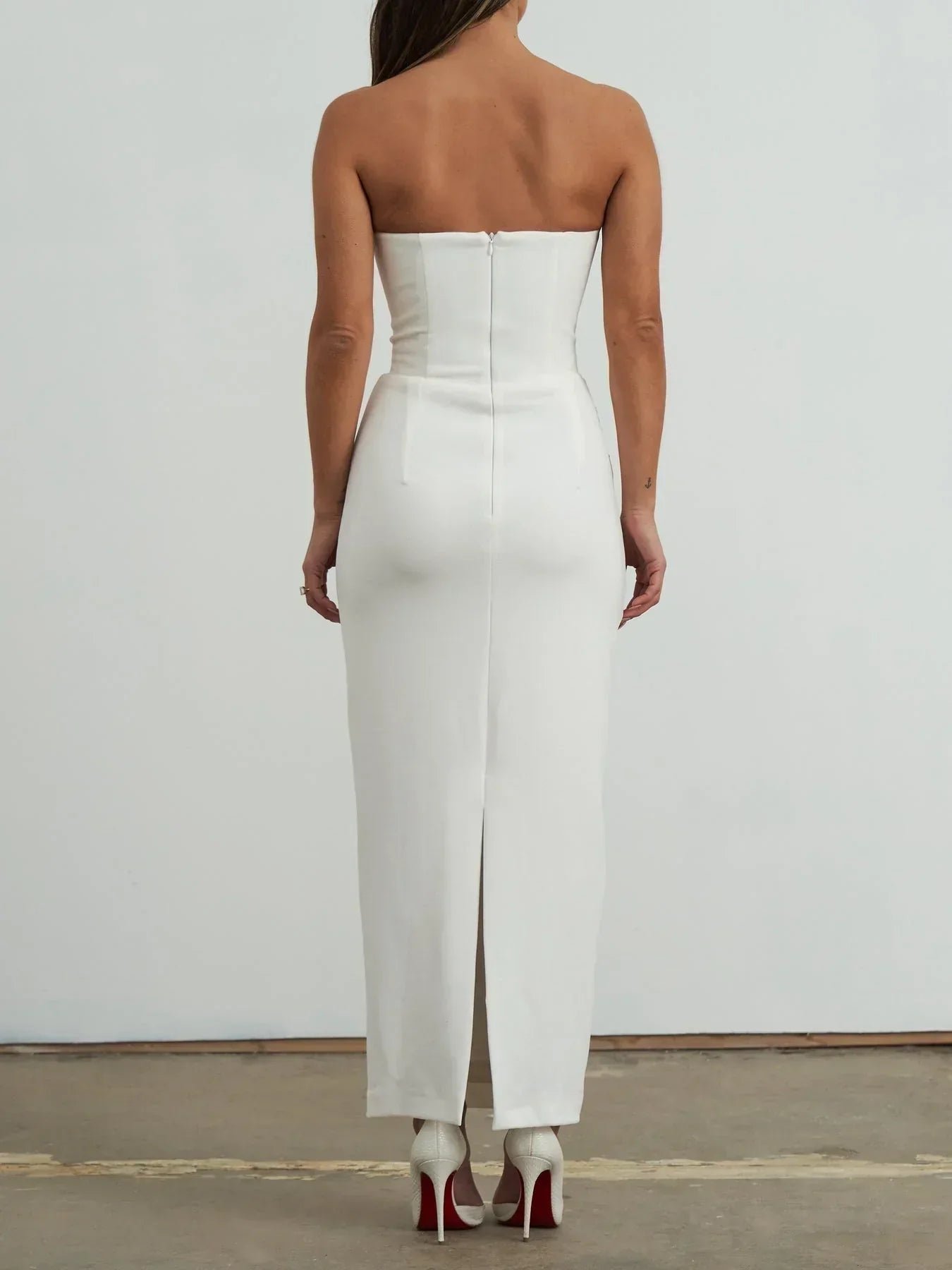 Luci Midi Dress - White