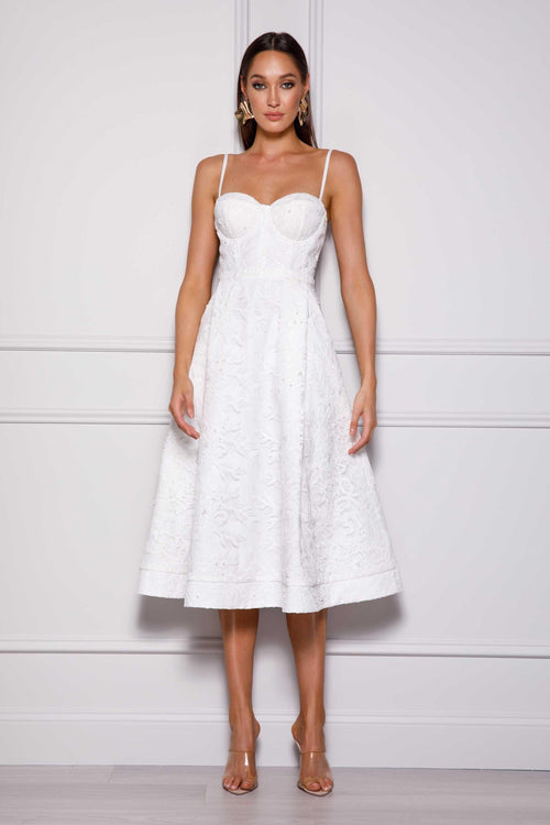 Melanie Dress - White