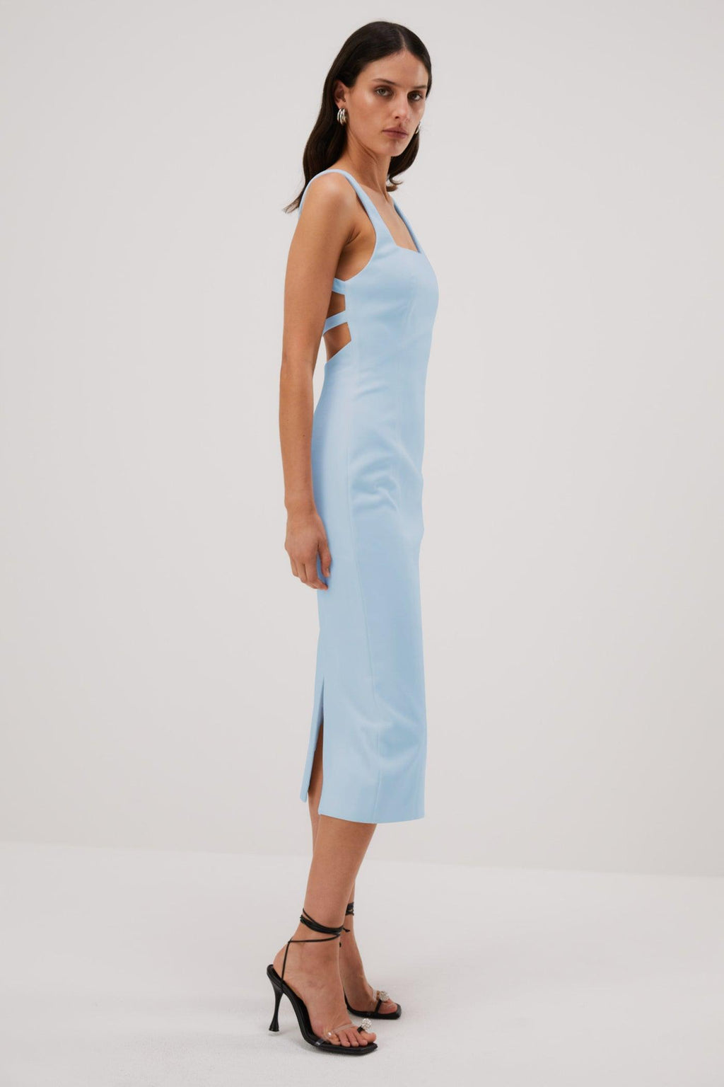 Misha Beck Bonded Midi Dress - Sky Blue