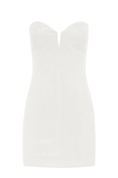 Nicki Mini Dress - White Sequin