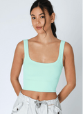 NIKIBIKI Island Aqua Cropped Chevron Tank