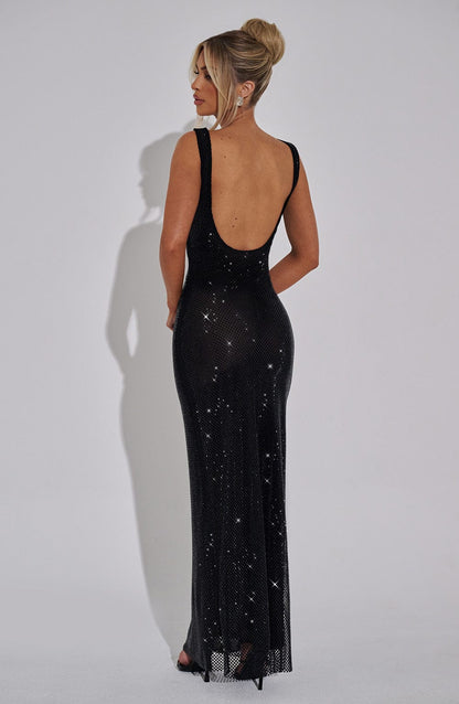 Vivienne – Elegant maxi glitter dress