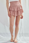 Monaco Rosette Ruffled Skort